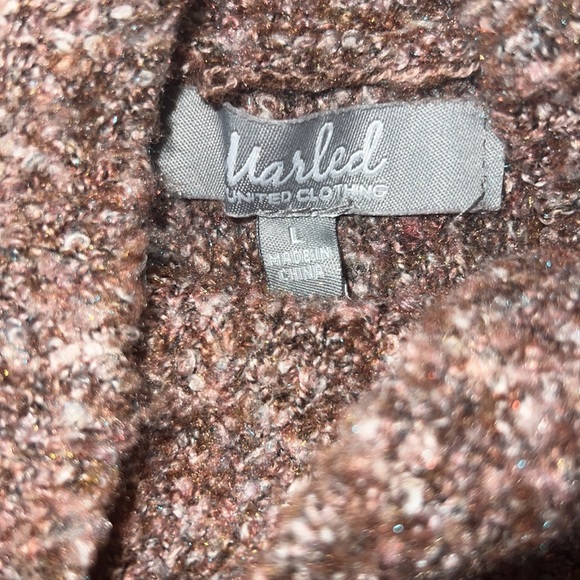 WOMENS MARLED MOCK NECK SWEATER - Picture 3 of 6